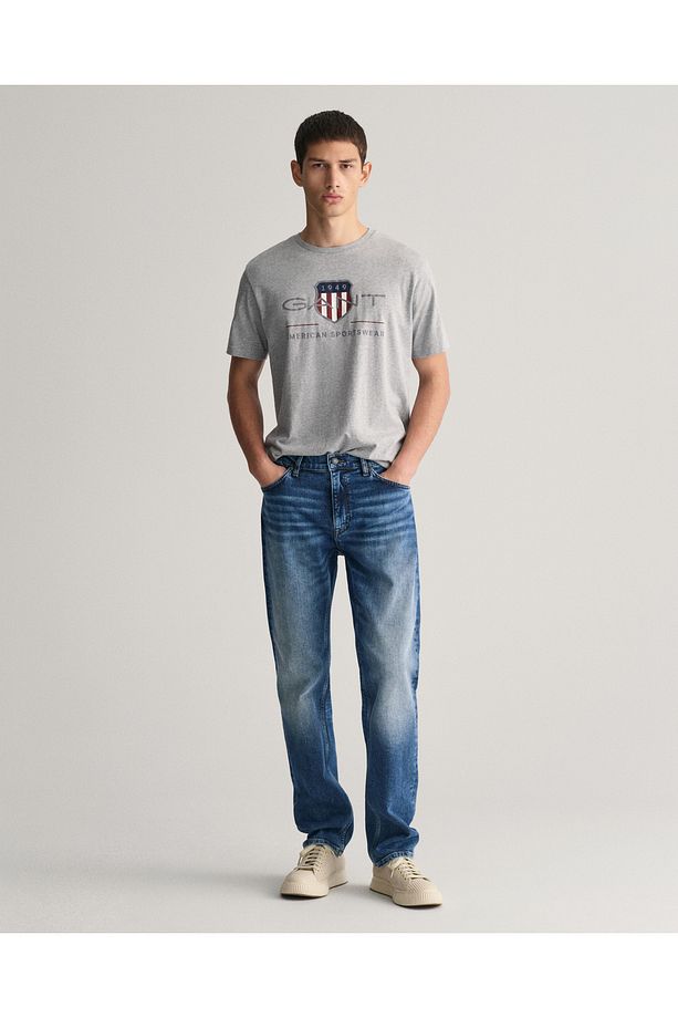 Erkek Mavi Regular Fit Jean - 1