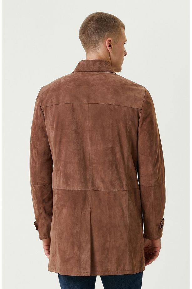 Limited Karamel Deri Pardösü - 6