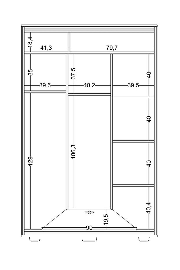 Next Game 3 Kapaklı Dolap - 6