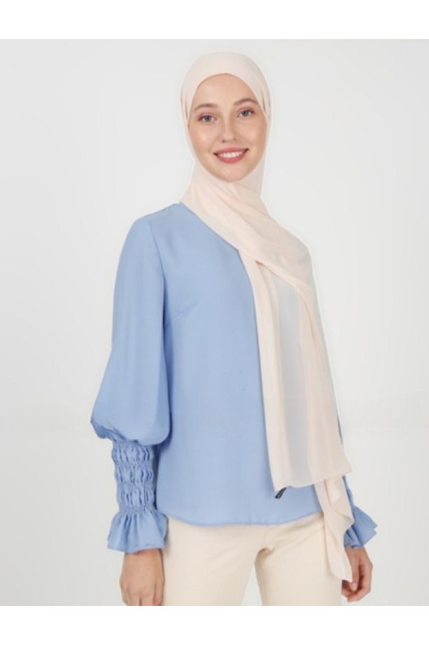 Krep Şifon Şal - Soft Krem - 1
