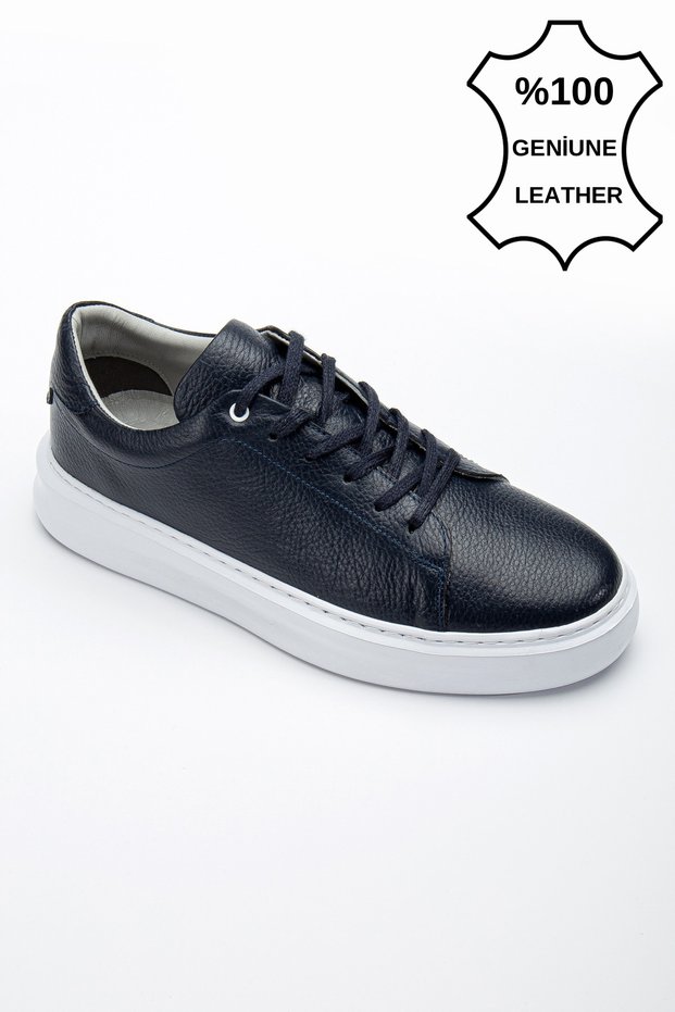 Guaranteed Men's Casual Classic Genuine Leather Sneakers