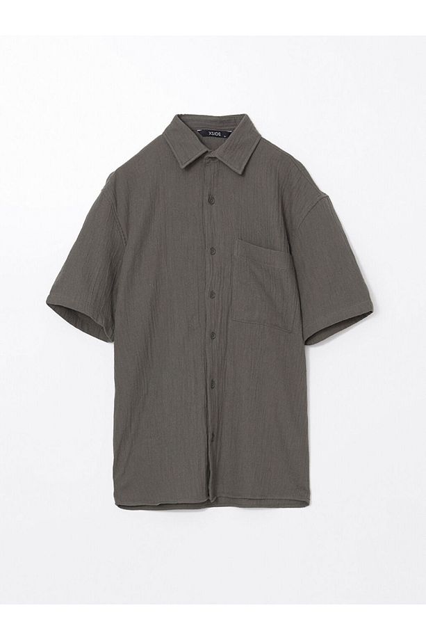 LCW Casual Rahat Kalıp Müslin Erkek Gömlek - 5