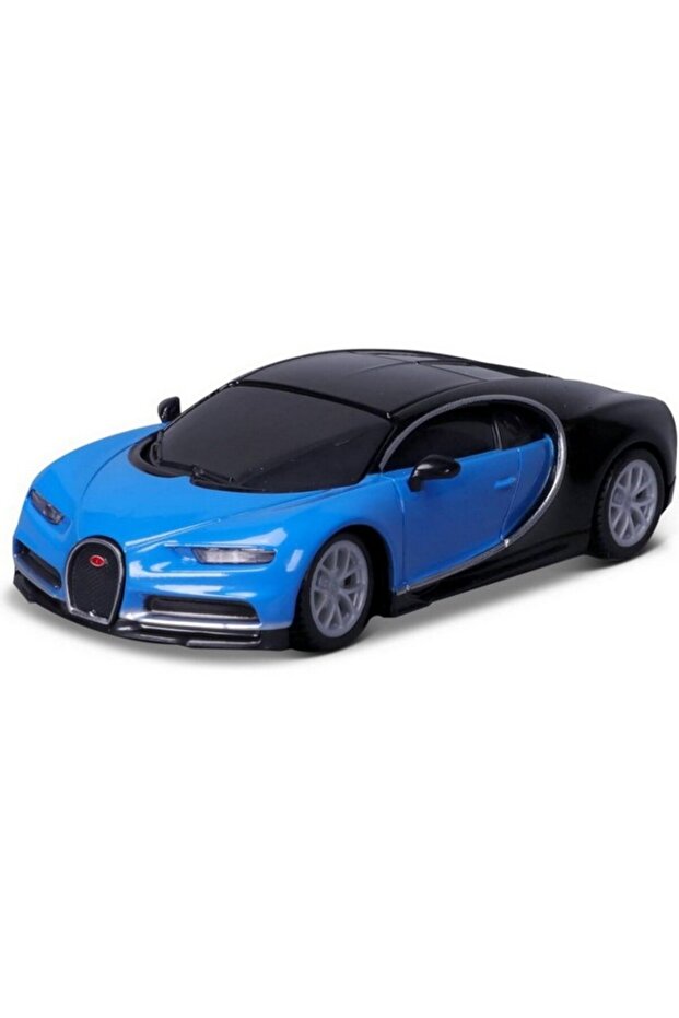 سيارة Bugatti Chiron صغيرة الحجم تعمل بالتحكم عن بعد ومصنوعة من المعدن بمقياس 1:41