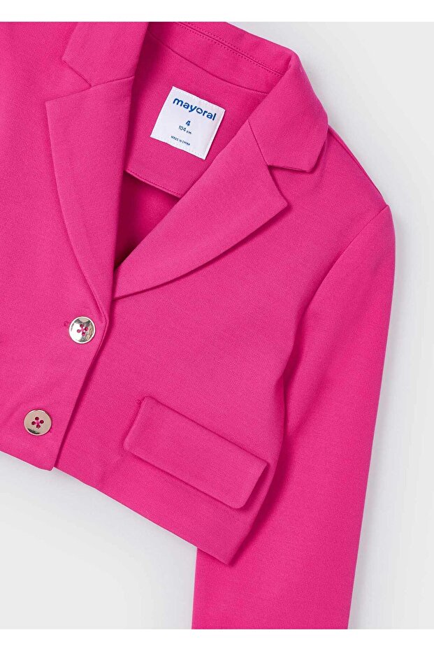 Kız Çocuk Örme Ceket Pembe - 3