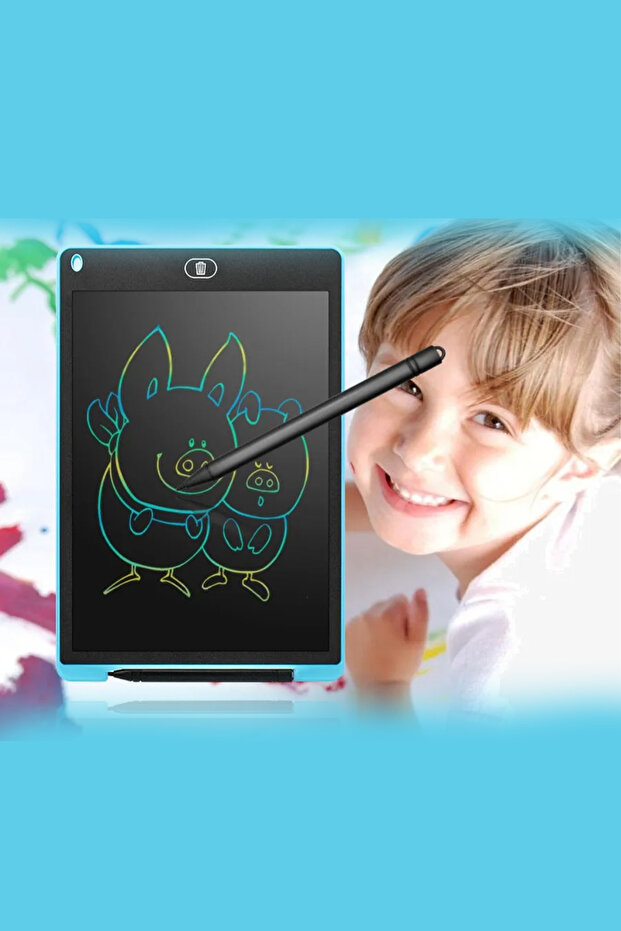 لوح كتابة رقمي مع قلم، جهاز لوحي للرسم للأطفال بشاشة LCD، لوح تعليمي للواجبات المنزلية مع 4 عمليات حسابية
