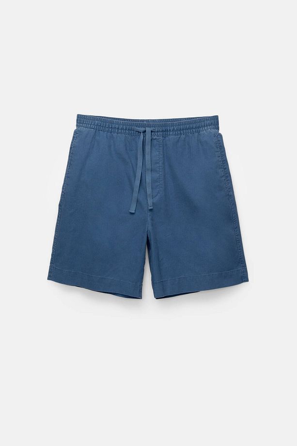 Keten karışımlı jogger bermuda şort - 6