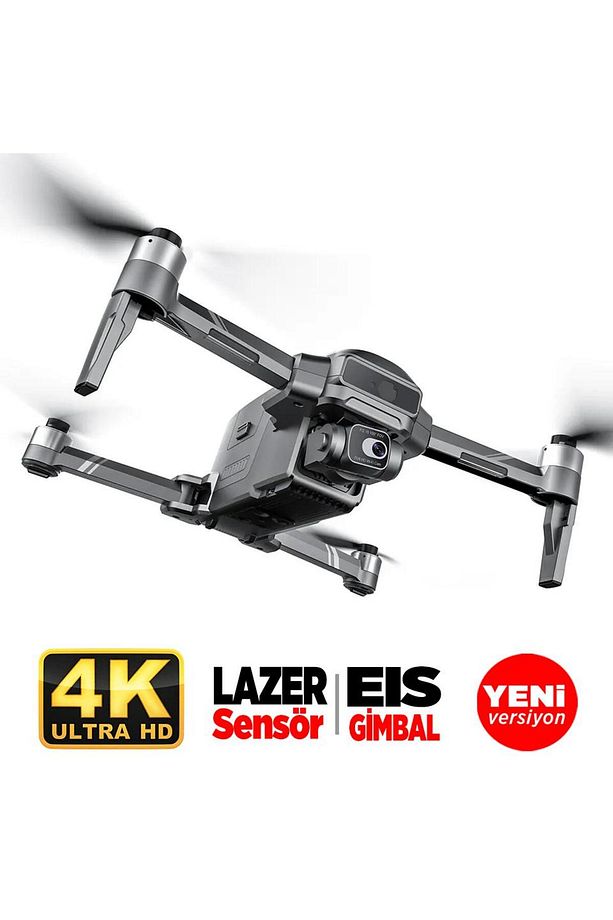 F22 S2 Pro Combo 4k Kameralı Drone Seti -2 Batarya-6 Km Menzil-engel Algılama-40 Dakika Uçuş Süresi - 4