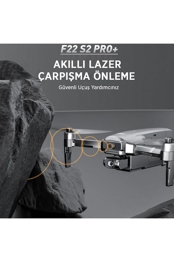 F22 S2 Pro Combo 4k Kameralı Drone Seti -2 Batarya-6 Km Menzil-engel Algılama-40 Dakika Uçuş Süresi - 6
