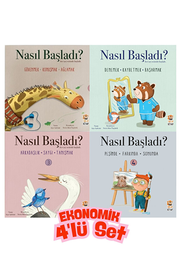 How Did It Start? Everything Started with You 1-2-3-4 (Set of 4-12 Books) 0-3 Years Old Preschool Storybook