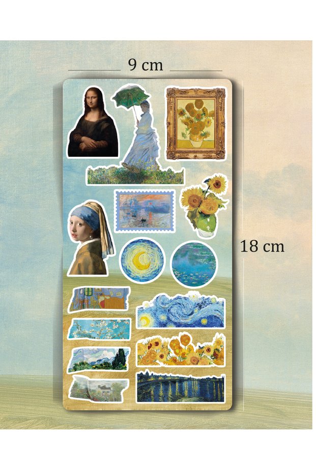 Art Themed Sticker / Art Scrapbook, Journal, Planner