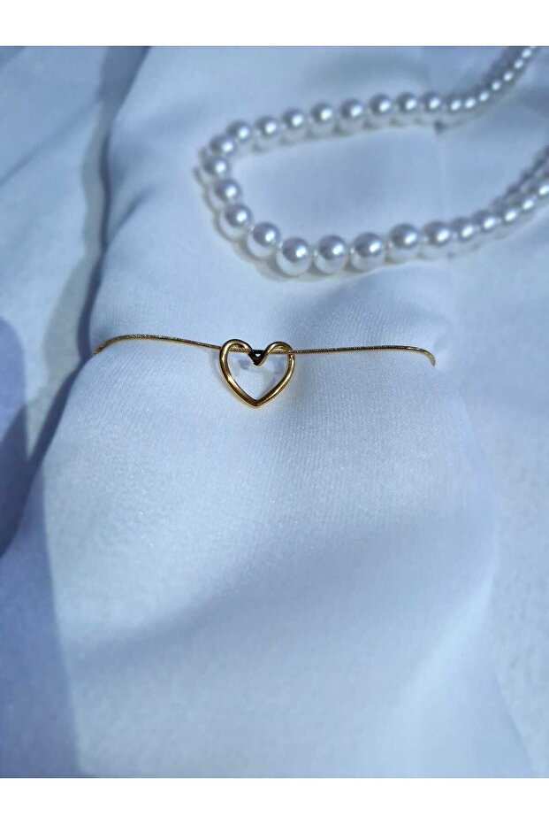 Hollow Heart Steel Bracelet