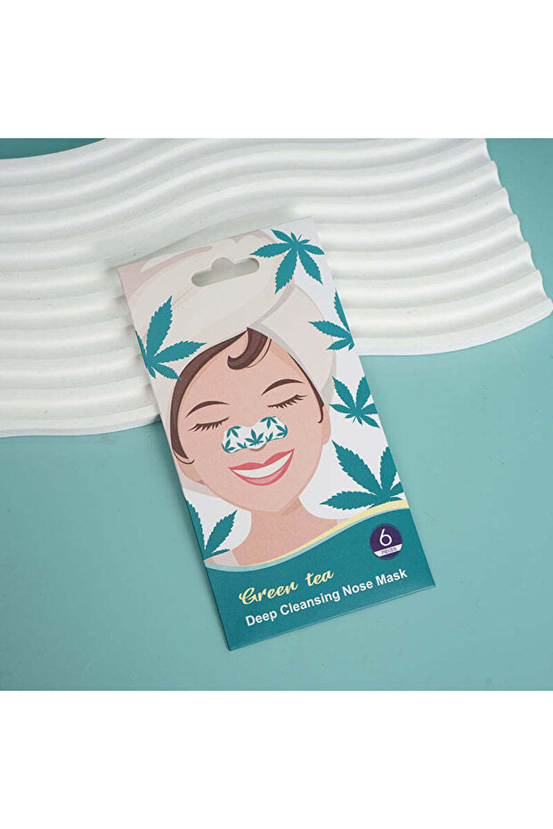Deep Cleansing Nose Pore Strips 6pcs/green tea - 2 Pieces