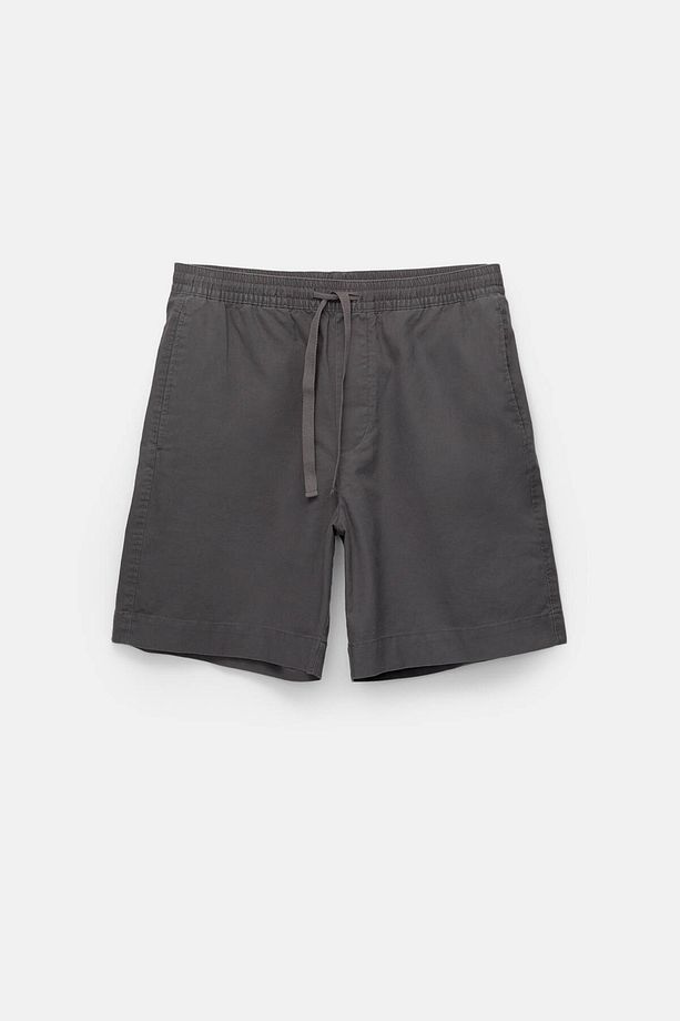 Keten karışımlı jogger bermuda şort - 6