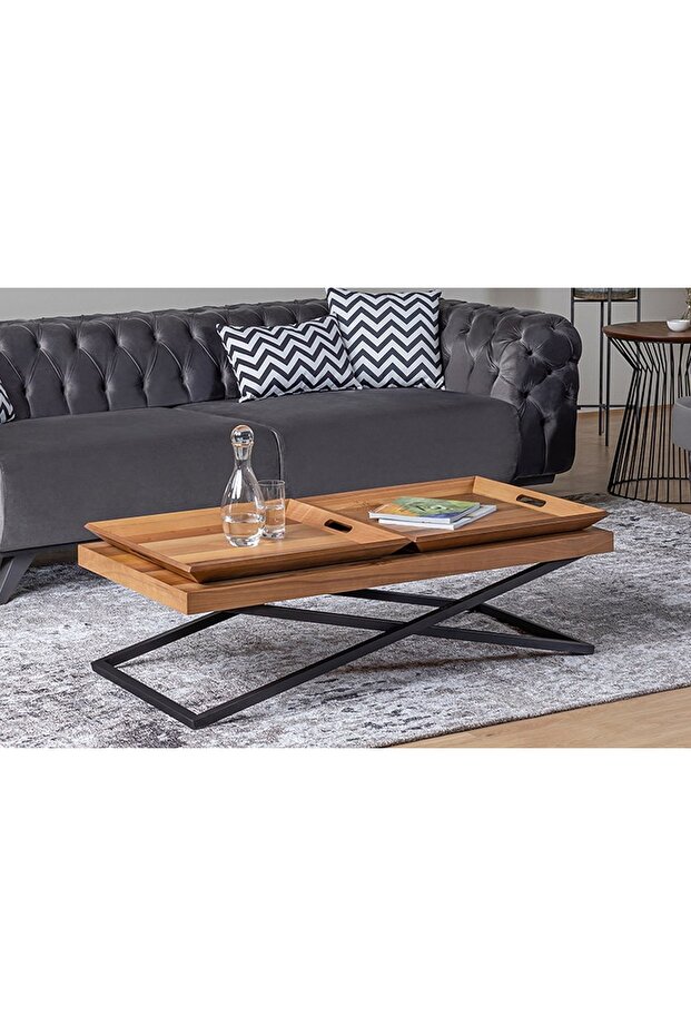 TOWLY TEPSİLİ ORTA SEHPA - 5