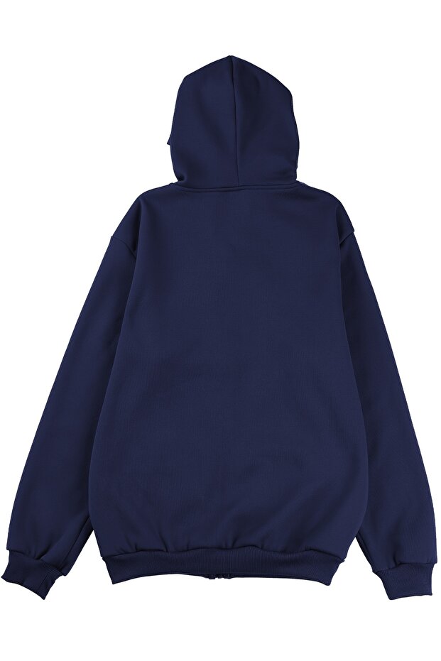 Solid Zip-Up Jacket – Cotton-Polyester Comfort and Elegance - 2