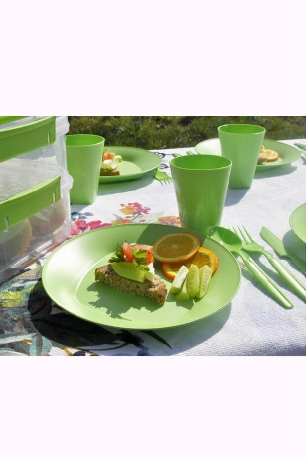 Yeşil, Katlı Piknik Seti - 4