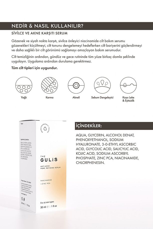 Sivilce Ve Siyah Nokta Karşıtı %5 Niacinamide Serum 30 Ml - 6