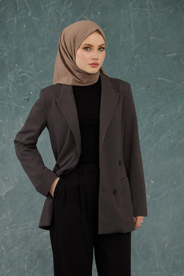 Sütlü Kahve Comfy Yok Eşarp - 10001-24 - 3