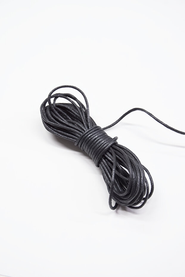 2 mm Round Waxed Cord - Waxed Cotton Round Cord Lacing - 10 Meters