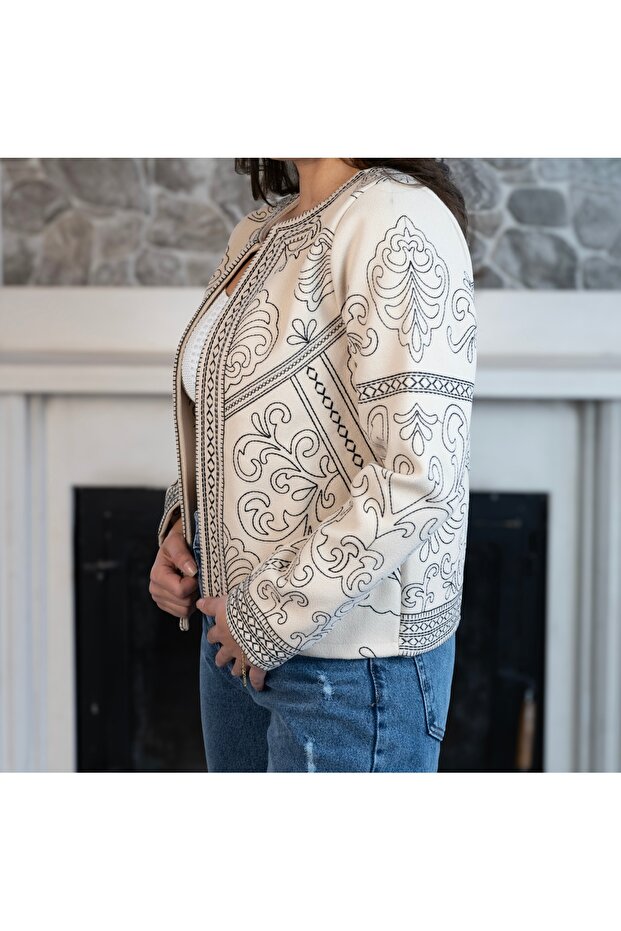 İşlemeli ceket - 2