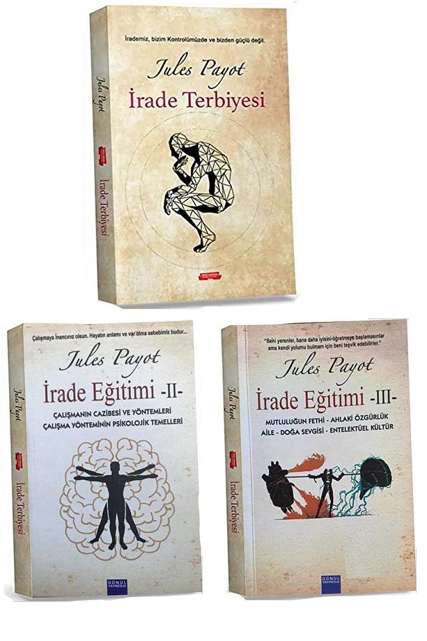 İrade Terbiyesi Ve Eğitimi Seti(İRADE 1-2-3 JULES PAYOT) Toplam 3 Kitap - 1