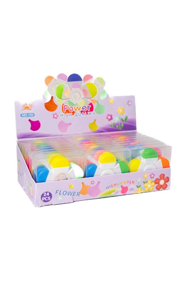 Flower Shaped Highlighter - 5 Color Highlighter - 2