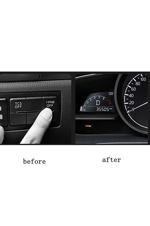 black start stop push button istop off switch auto OBD engine canceller eliminator system for mazda - 3
