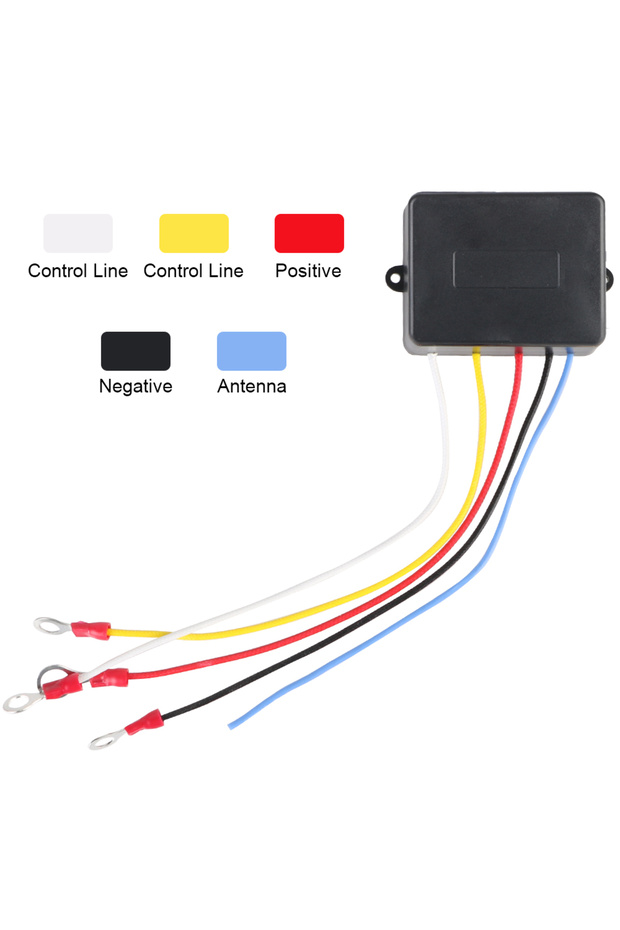 Handset Switch Controller Winch Remote Controller Winch Remote Control Set Kit 12V/24V Dual Manua... - 4