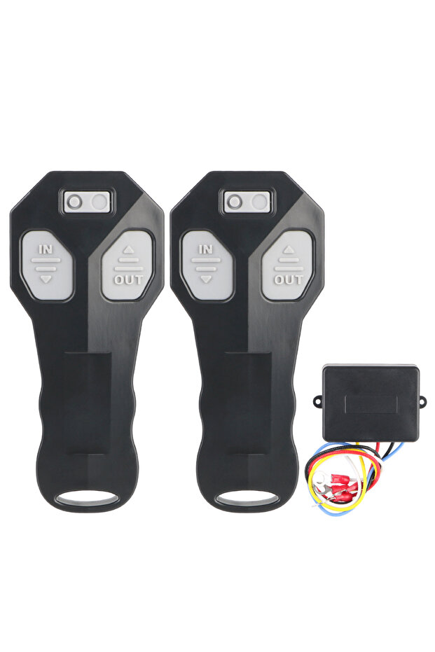 Handset Switch Controller Winch Remote Controller Winch Remote Control Set Kit 12V/24V Dual Manua... - 2