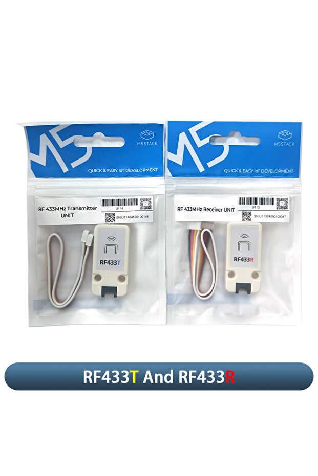 RF433T وRF433R M5Stack جهاز إرسال واستقبال لاسلكي RF433T/R يعمل بتردد 433.92 ميجاهرتز