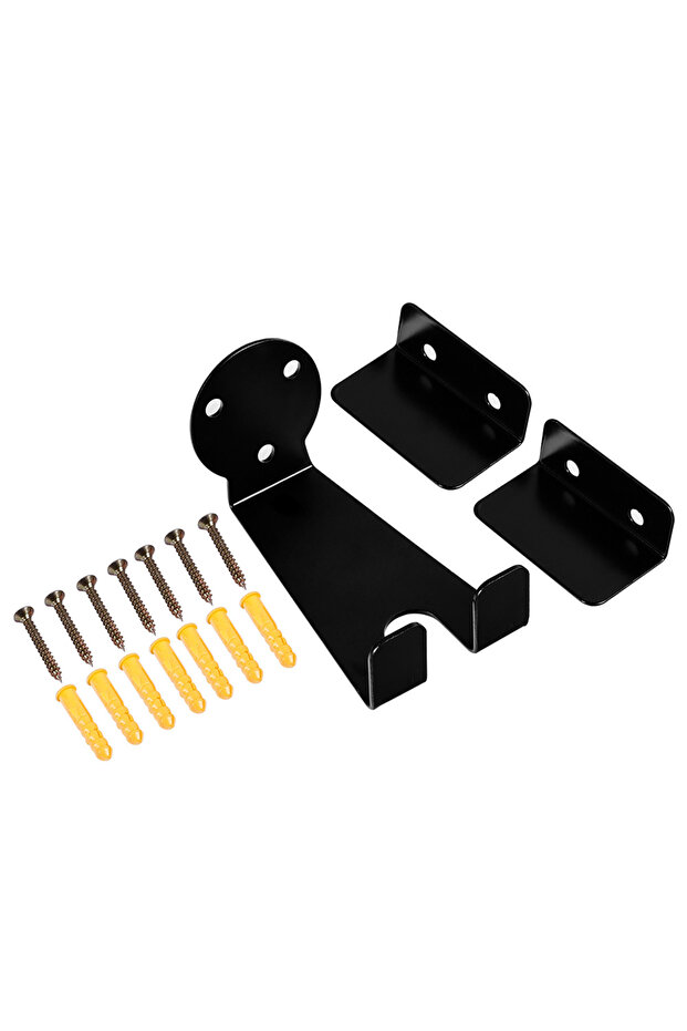 black Iron Bike Holder Mount Stand Hook Bicycle Pedal Wall Mounted Storage Hanger Kits