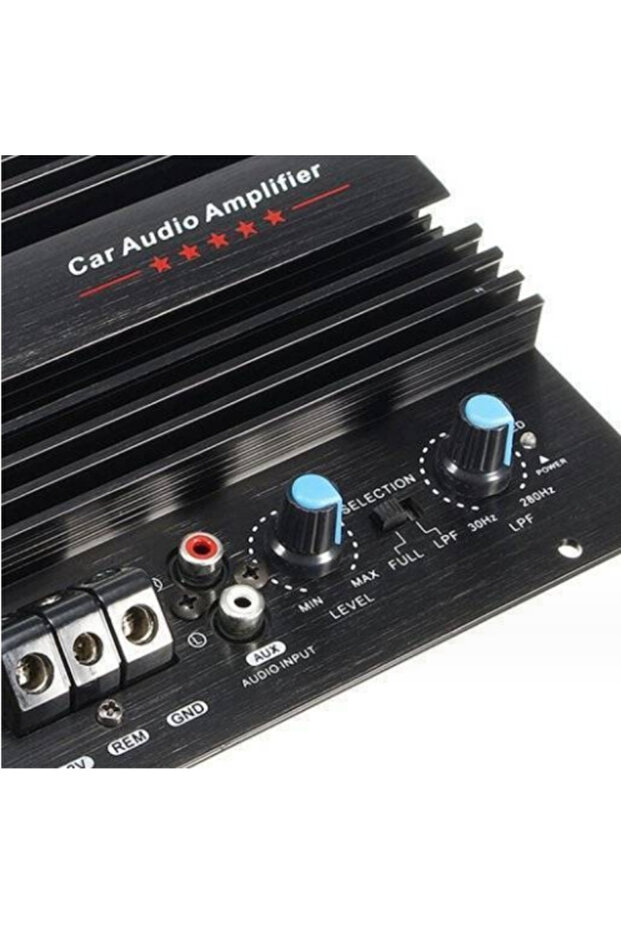 Car DIY audio modification high-power DC12v power amplifier board lossless subwoofer bass module ... - 5