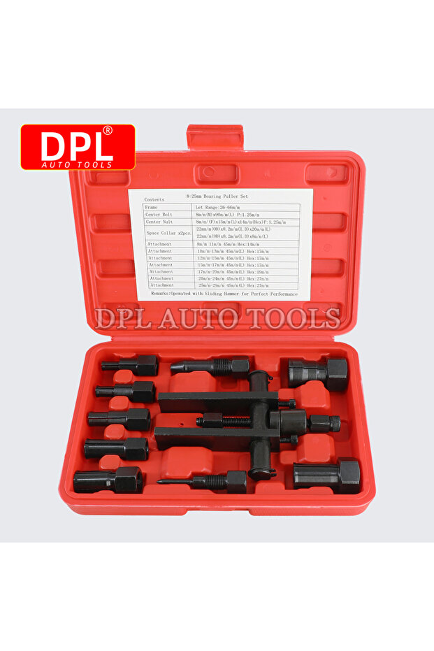 10Pcs/Set Practical Bearing Puller Motorcycle Bearing Removal Tool Puller with Box Motorcycle Int...