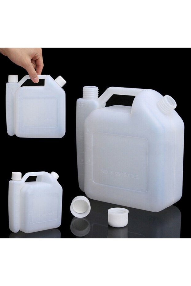 1 L Oil Pot Petrol Fuel Mixing Bottle Tank 2 Stroke For Chainsaw Trimmers 1:25 50:1 Lawn Mowers L...