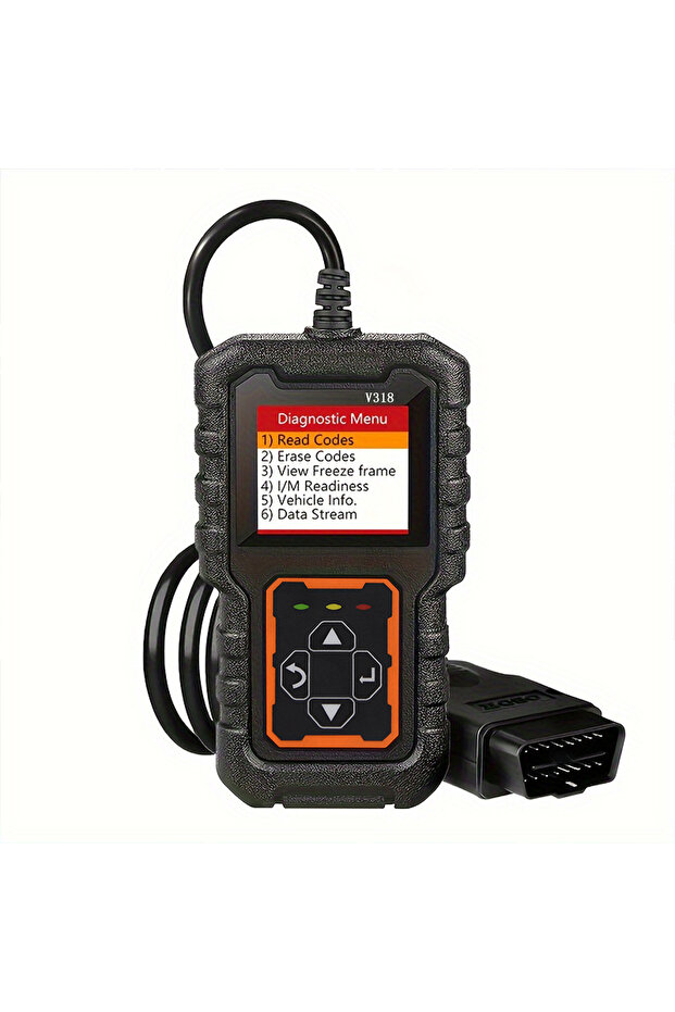 أداة تشخيص ماسح OBD2 للسيارة باللون الأسود بحجم واحد، قارئ أكواد، جهاز اختبار جهد السيارة، رمز خطأ المحرك Sc - 1