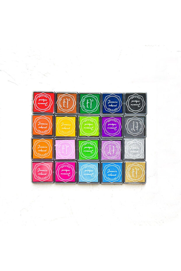 20 PCS SET 20 PCS Set 4x4cm Finger Painting Color Ink Pad Stationery School Supplies