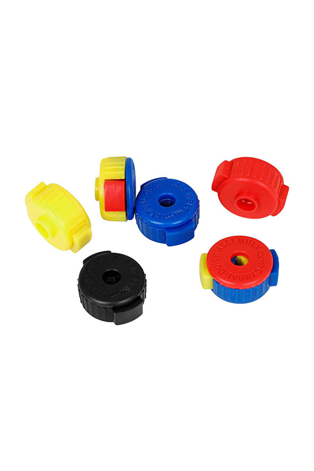 5 قطع بألوان عشوائية، 5 قطع من طقم الطبول، مقابض الصنج، مقبض التفكيك، تصميم زر الضغط، سهل التركيب - 1