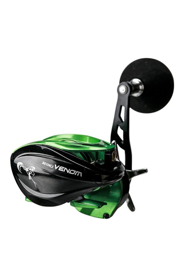 Left Hand HaiBo VENOM HAIBO VENOM Anti-saltwater Fishing Reel Deep Sea Iron Plate Baitcasting Reel 8