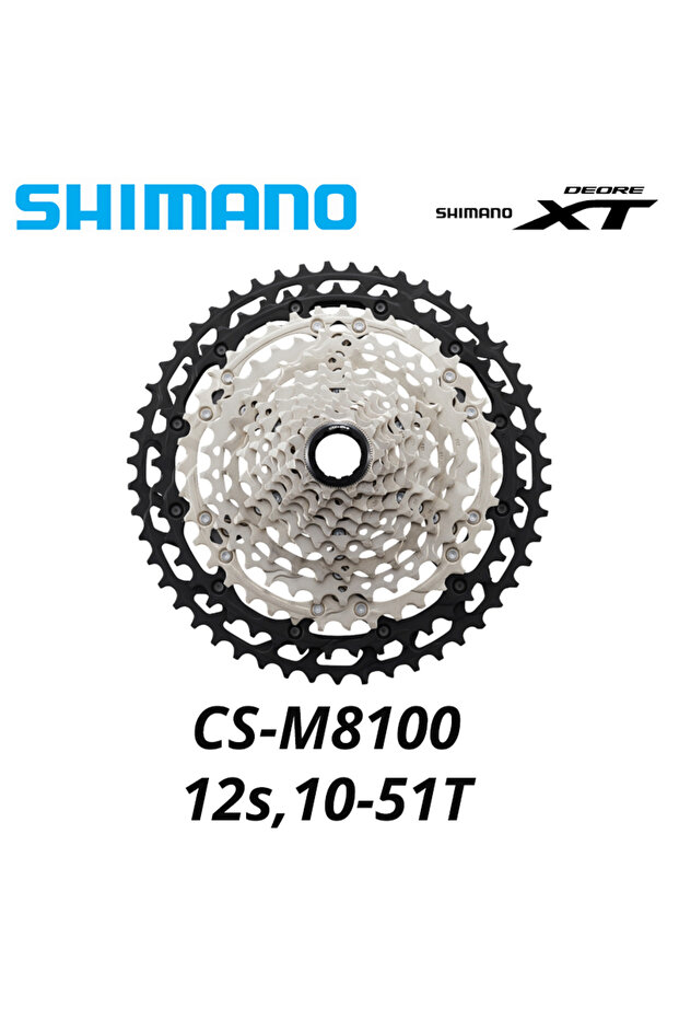 10-51T SHIMANO DEORE XT CS M8100 M8200 12Speed 10-51T 45T MTB Mountain Bike Bicycle Micro Spline Cas