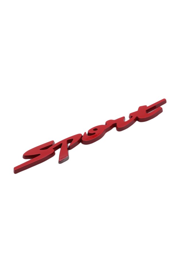 red Metal 3D Car Stickers Car Trunk Auto Body Racing Sport Word Letter Sticker Logo Emblem Badge Dec