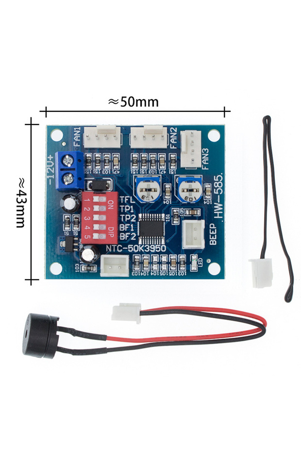 لوحة تحكم 12 فولت تيار مستمر 12 فولت 5 أمبير PWM وحدة تحكم في سرعة مروحة وحدة المعالجة المركزية للكمبيوتر الشخصي - 1
