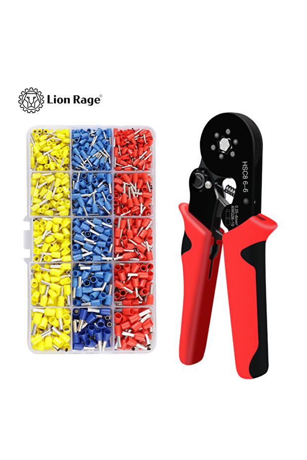 HSC8 6-6 1020pcs Tubular Terminal Crimping Pliers HSC8 6-6 Crimper Wire Mini Ferrule Crimper Tools H