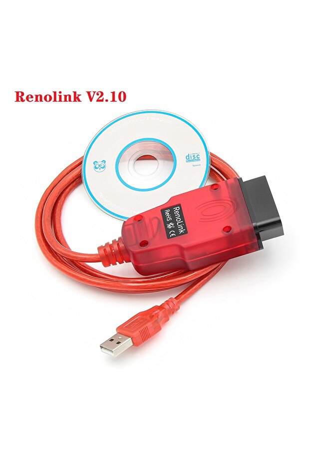 V2.10 Renolink V2.10 OBD2 ECU Programmer Tool Key Coding ECM Reno Link for Renault OBDII Car Diagnos - 1