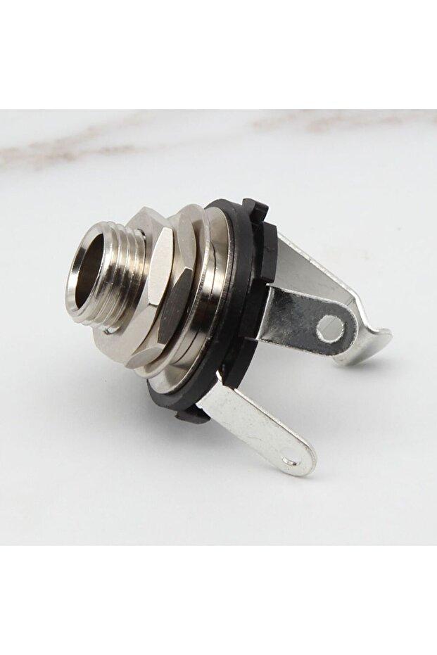 FLEOR Guitar Jack Input Socket Copper Mono Jack 1/4" 6.35mm with Nut & Washer for Electric Guitar...