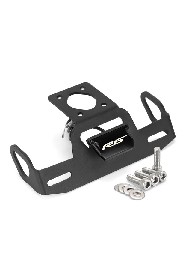black YZF R6 License Plate Holder LED Light For YAMAHA YZF-R6 2006-2025 YZFR6 Motorcycle Tail Frame