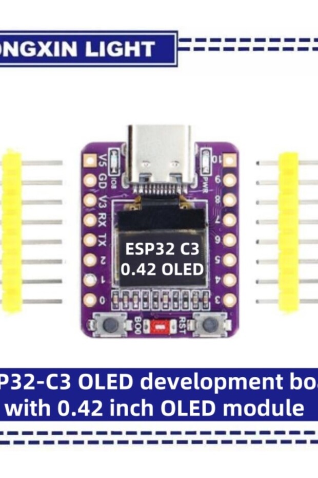 لوحة تطوير OLED Sx Esp32-c3 مع وحدة OLED مقاس 0.42 بوصة وهوائي سيراميك وواي فاي وبلوتوث Esp3... - 7