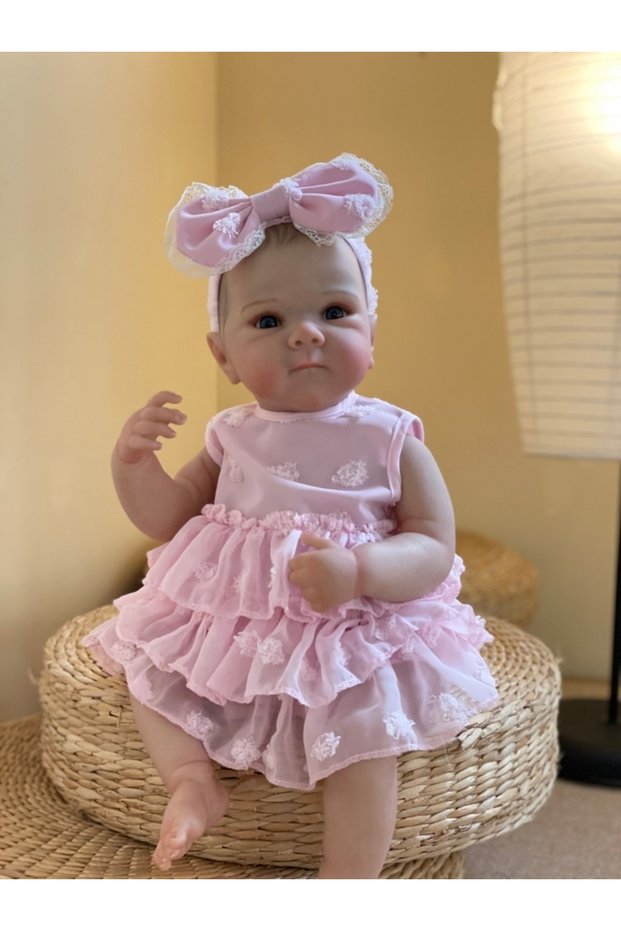 Painted Hair-Girl OtardDolls Lovely Bettie Girl 45CM Full Body Soft Vinyl Doll Painted Reborn Doll W