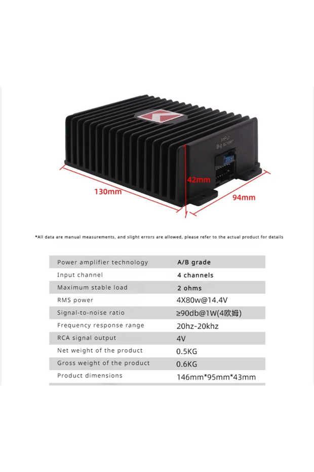 4CH DSP Power Amplifier Car Audio Android Large Screen Dedicated Amplified Car Woofer Car Intelli... - 3