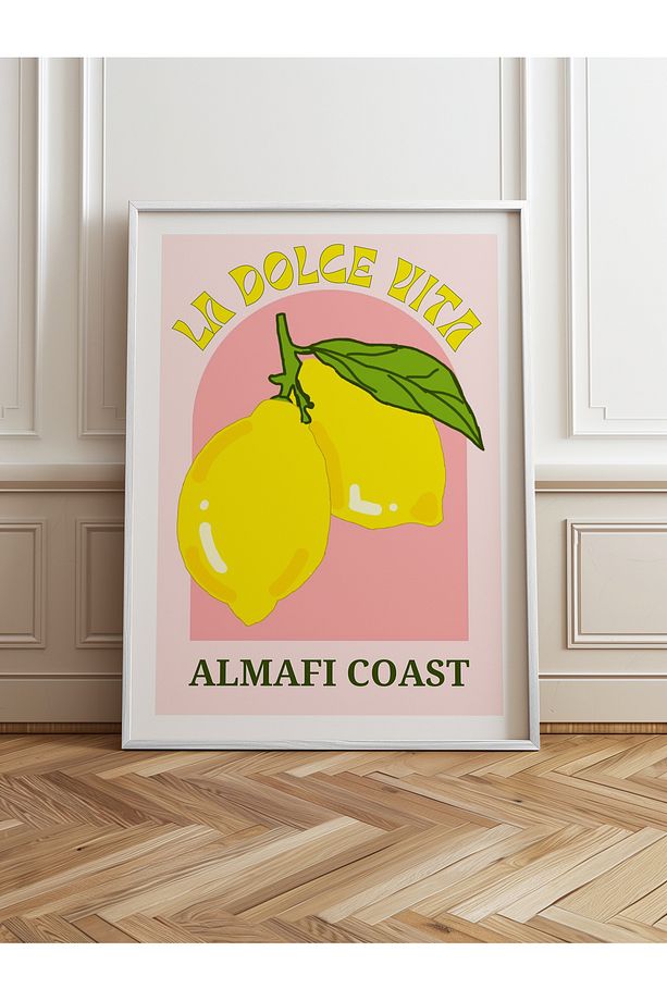 Tekli Ahşap Çerçeveli Tablo Tek Parça Poster Tablo TK/774 - 1