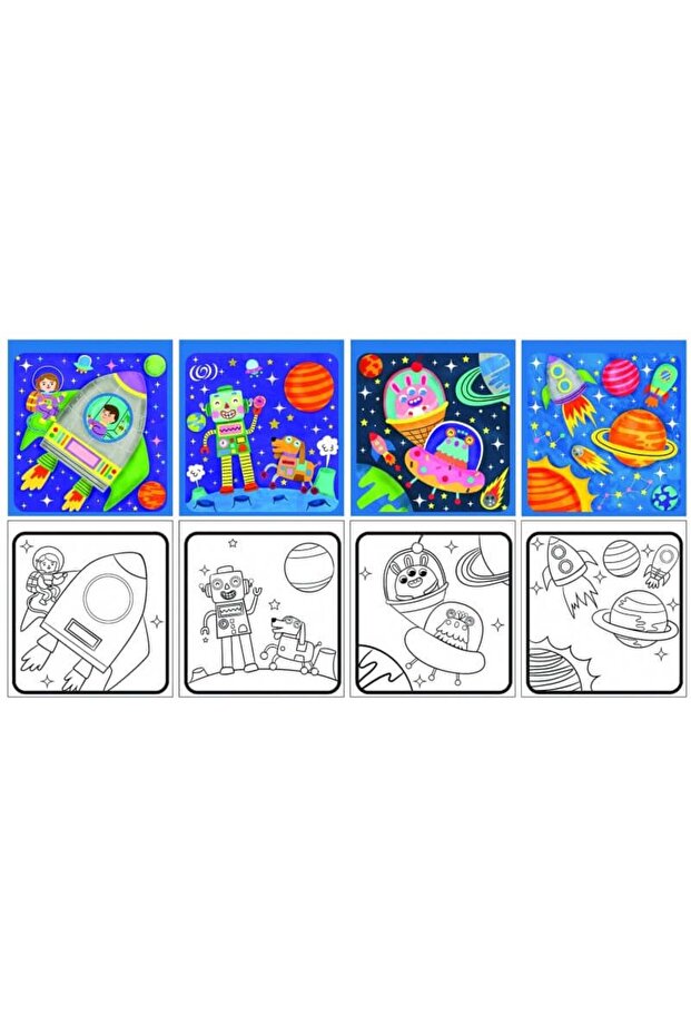 Water Coloring Pages - Outer Space - 2